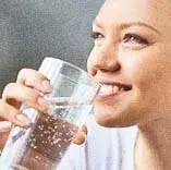 User Drinking Hydrogen Water